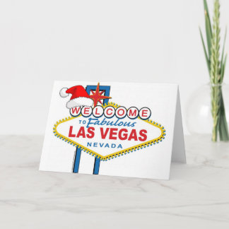 Välkommen till Fabulous Las Vegas jul Helgkort