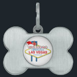 Välkommen till Fabulous Las Vegas-jul ID-bricka Husdjur<br><div class="desc">Välkommen till Las Vegas Santa Hat-design</div>