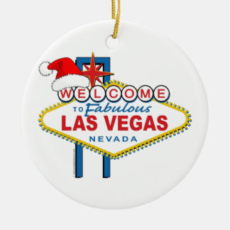 Välkommen till Fabulous Las Vegas-jul Julgransprydnad Keramik