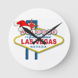 Välkommen till Fabulous Las Vegas-jul Rund Klocka