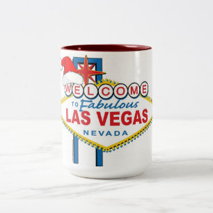 Välkommen till Fabulous Las Vegas jul Två-Tonad Mugg