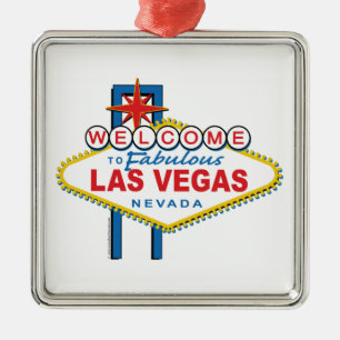 Välkommen till Fabulous Las Vegas Julgransprydnad Metall