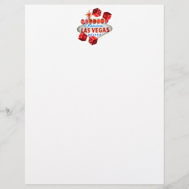 Välkommen till Fabulous Las Vegas Letterhead (Framsida)