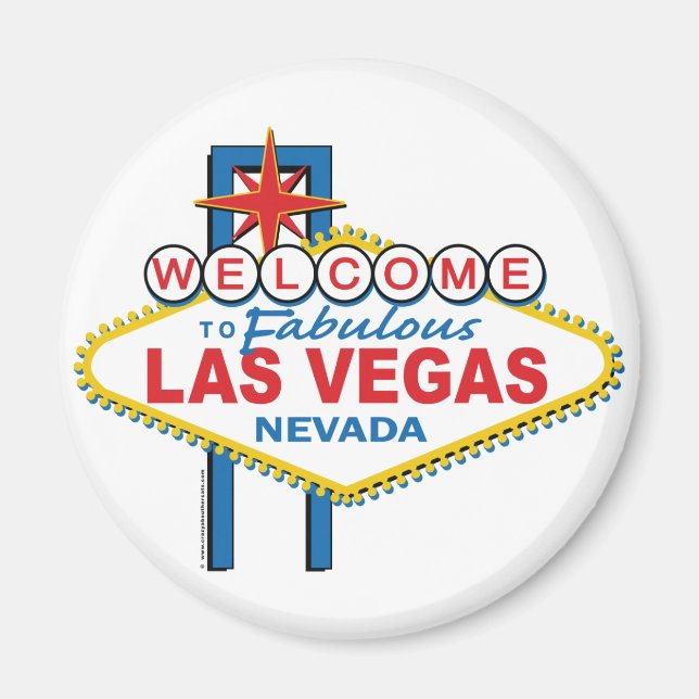 Välkommen till Fabulous Las Vegas Magnet (Framsidan)