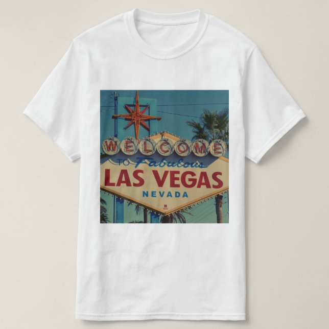 Välkommen till Fabulous Las Vegas Nevada att skjor T Shirt (Design framsida)