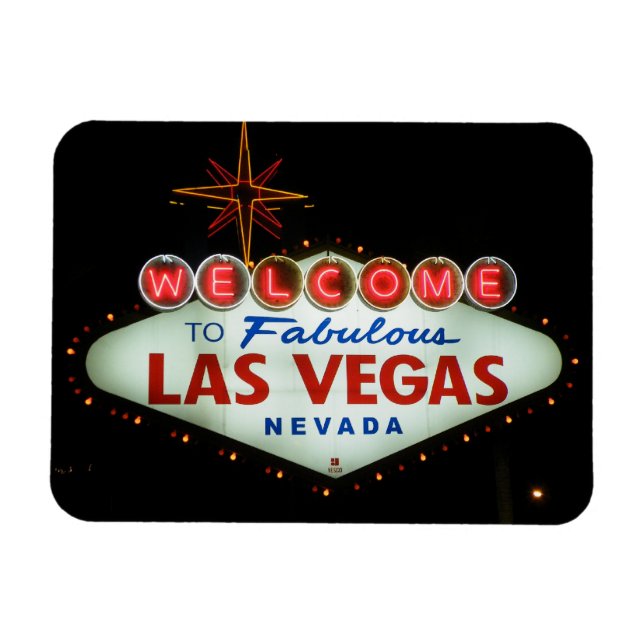 Välkommen till Fabulous Las Vegas - Nevada Magnet (Horisontell)