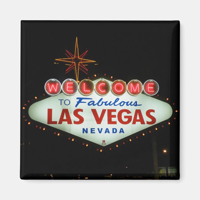 Välkommen till Fabulous Las Vegas - Nevada Magnet (Framsidan)