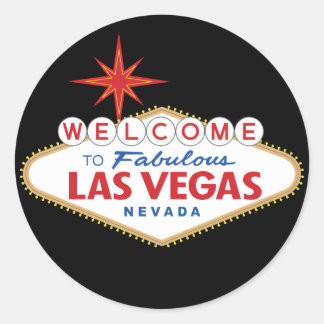 Välkommen till Fabulous Las Vegas, Nevada Runt Klistermärke