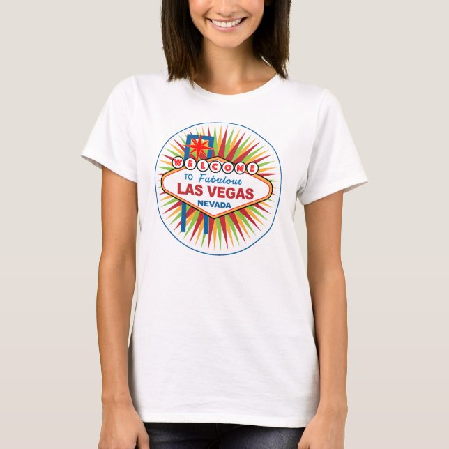 Välkommen till Fabulous Las Vegas Nevada T Shirt (Framsida)