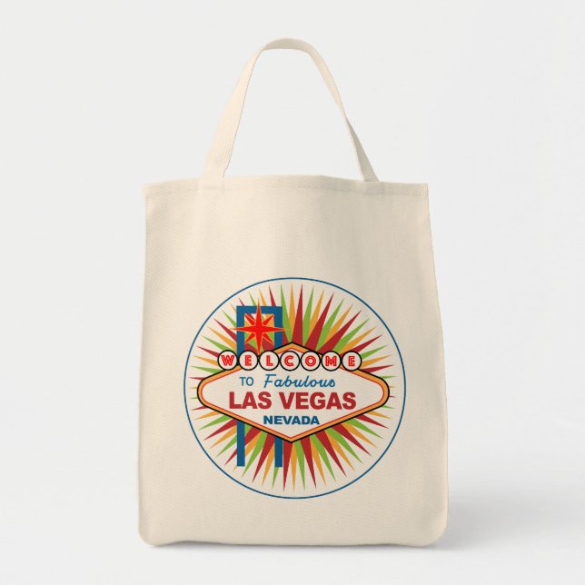 Välkommen till Fabulous Las Vegas Nevada Tygkasse (Framsidan)