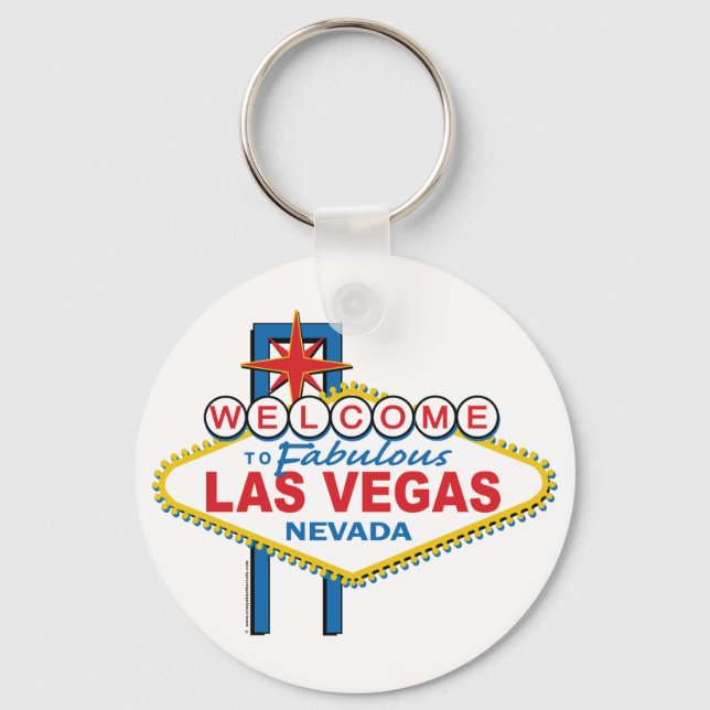 Välkommen till Fabulous Las Vegas Nyckelring (Framsida)