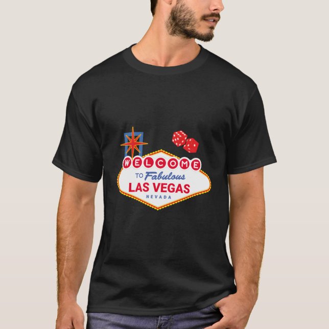 Välkommen till Fabulous Las Vegas Resa Las Vegas T Shirt (Framsida)