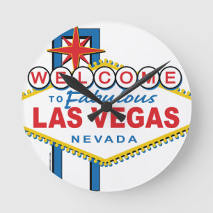 Välkommen till Fabulous Las Vegas Rund Klocka