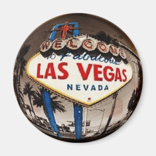 Välkommen till Fabulous Las Vegas Sign Magnet