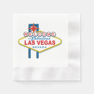Välkommen till Fabulous Las Vegas-signatur Pappersservett