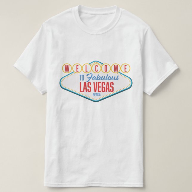 Välkommen till Fabulous las vegas T Shirt (Design framsida)
