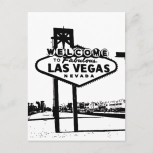 Välkommen till Fabulous Las Vegas Vector Graphic Vykort