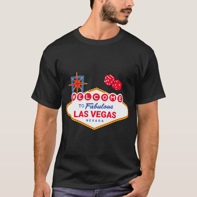 Välkommen till Fabulous Las Vegas - Vegas Resa - L T Shirt (Framsida)