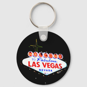 Välkommen till Fabuous Las Vegas Nevada Sin City Nyckelring