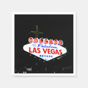 Välkommen till Fabuous Las Vegas Nevada Sin City Pappersservett