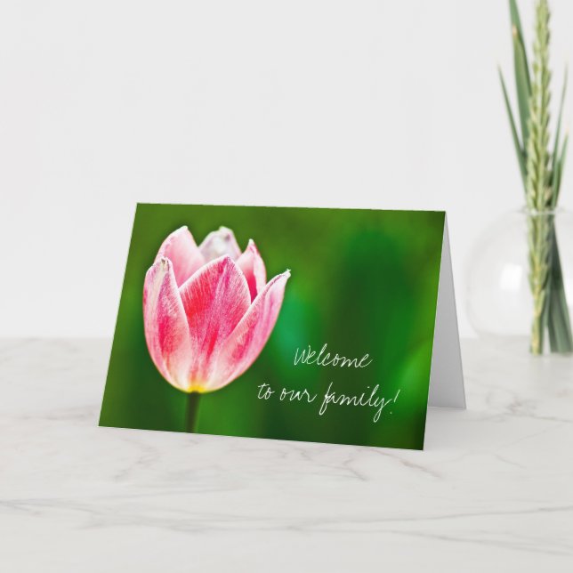 Välkommen till familjen kort (Framsida)