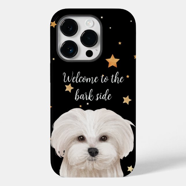 Välkommen till fåniget Bark Side Rolig hund Maltip (Baksida)