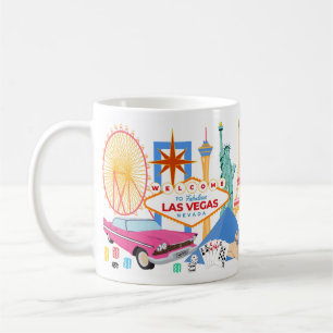 Välkommen till fantastiska Las Vegas City Kaffemugg
