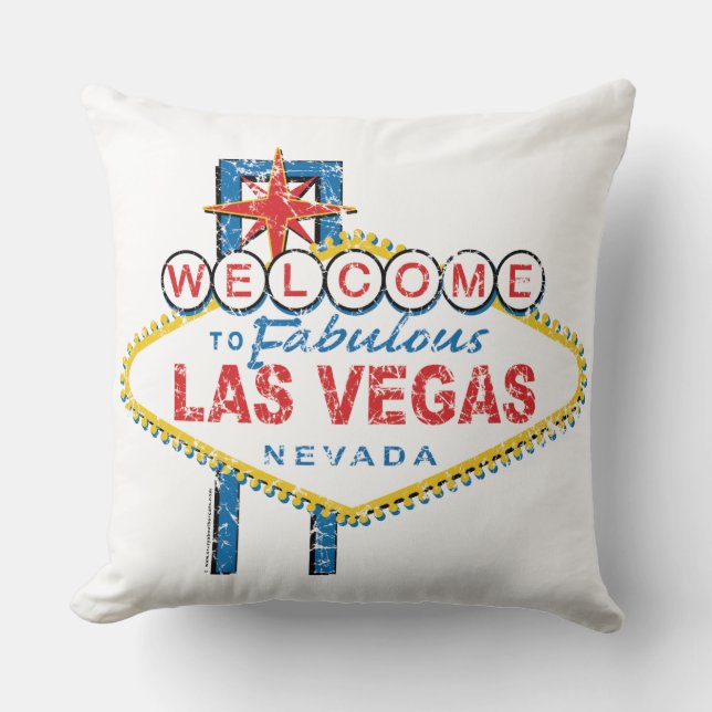 Välkommen till fantastiska Las Vegas Kudde (Framsida)