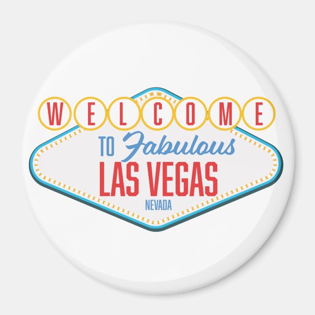 Välkommen till fantastiska Las Vegas Magnet (Framsidan)