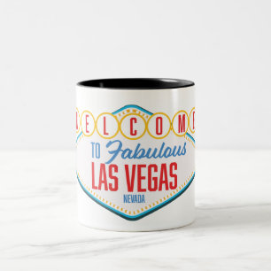 Välkommen till fantastiska Las Vegas Två-Tonad Mugg