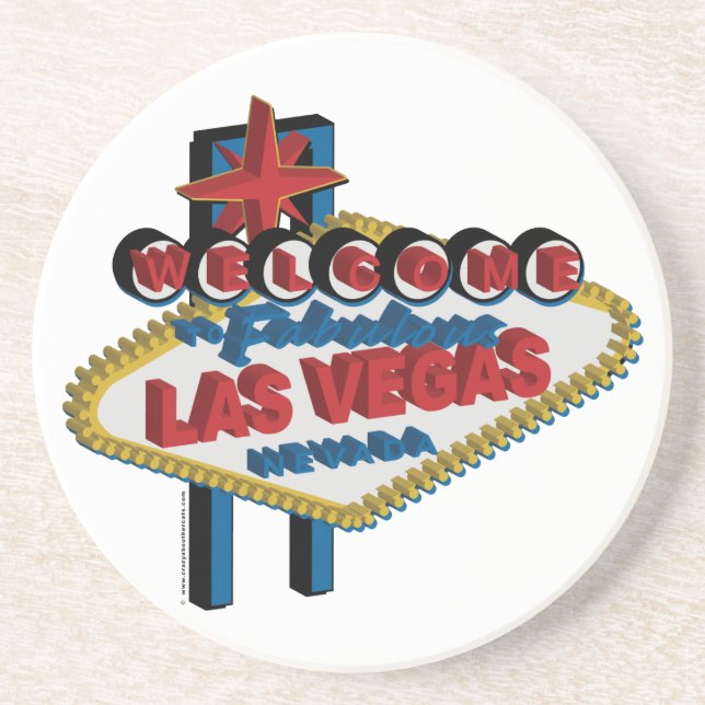 Välkommen till fantastiska Las Vegas Underlägg (Framsidan)
