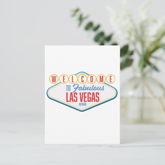 Välkommen till fantastiska Las Vegas Vykort (Stående Fram)