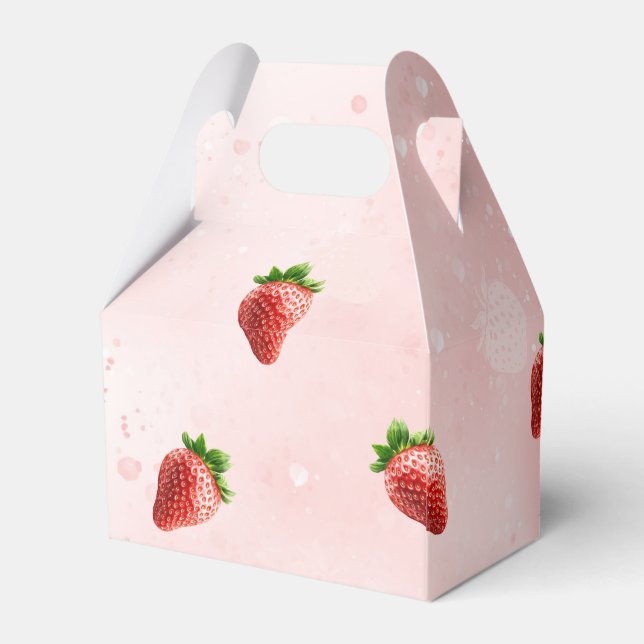 Välkommen till favoritlådan Jordberry Baby Shower Presentaskar (Baksidan Sidan)