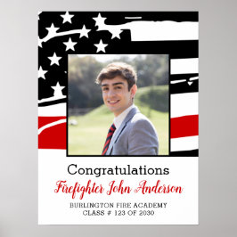 Välkommen till Firefighter Photo Thin Red Line Stu Poster