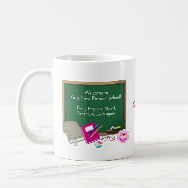 Välkommen till First Pioneer School- syster Kaffemugg (Vänster)