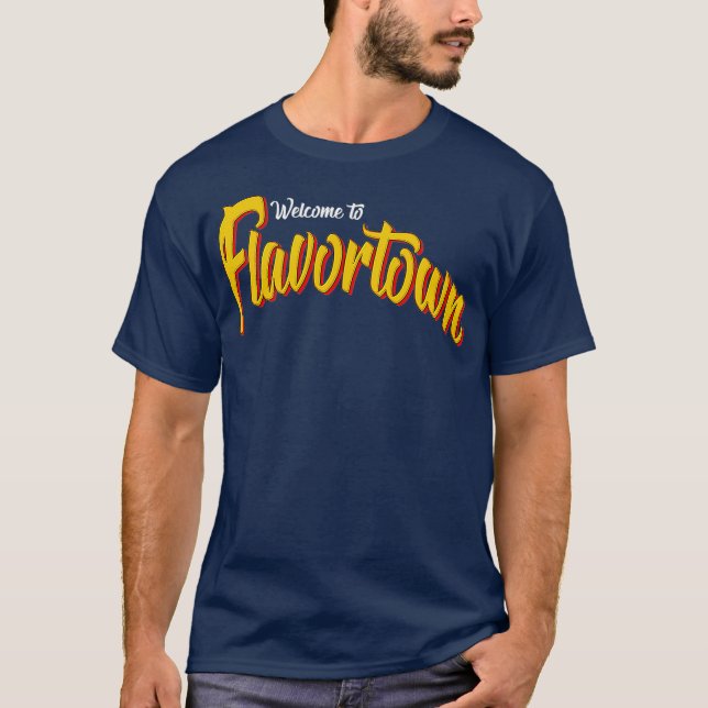 Välkommen till Flavortown T Shirt (Framsida)