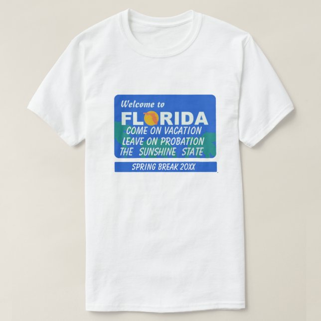 Välkommen till Florida Påsklov T Shirt (Design framsida)