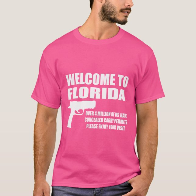 Välkommen till Florida Pro Gun T Shirt (Framsida)