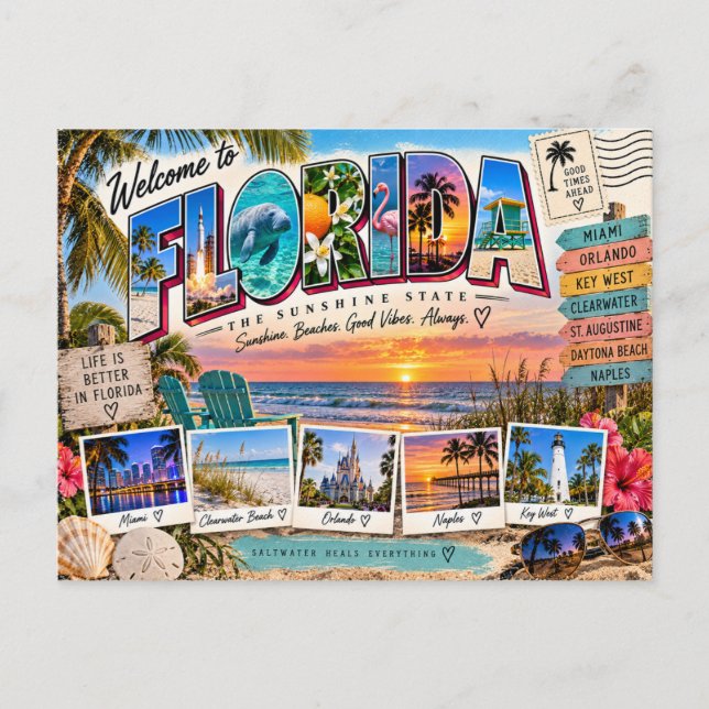 Välkommen till Florida Vykort (Framsida)