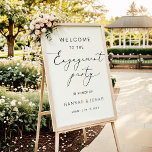 Välkommen till förlovningsfest Elegant Calligraphy Poster<br><div class="desc">Bygg upp tidlös elegans med vår moderna minimalistiska samling Bröllop i Zazzle. Upptäck eleganta utformningar och ren linjer som gör att du kan vara lite sofistikerad på speciella dag. Från inbjudningar till chic till snyggt decor, vår kursiverade markering ser till att bröllop utan problem återspeglar contemporaryn stil. Låt enkelheten tala...</div>