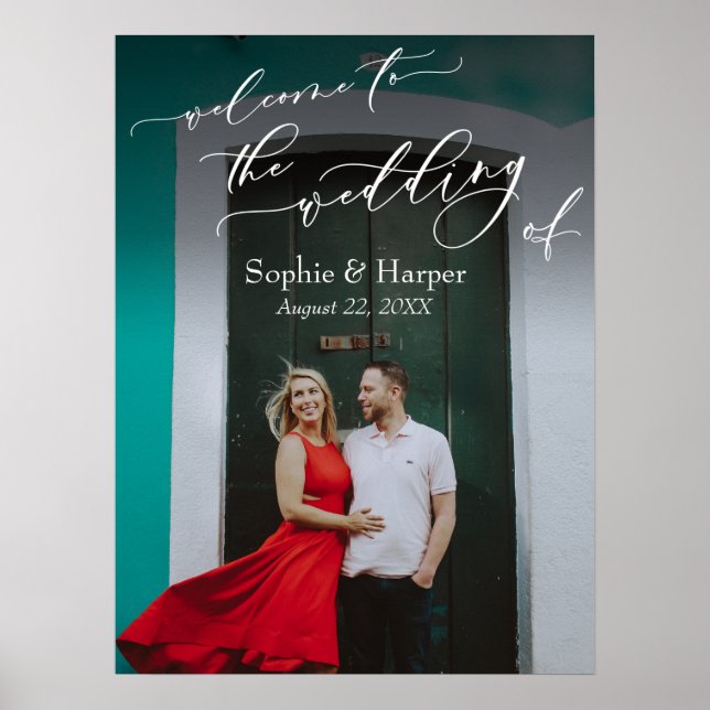 Välkommen till Foto Skyltens Bröllop Poster (Framsidan)