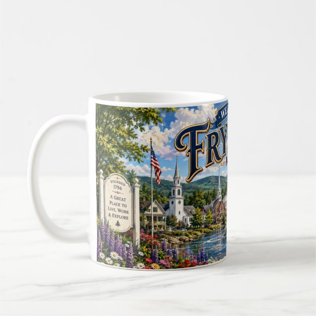 Välkommen till Fryeburg Maine Kaffe kopp (Vänster)