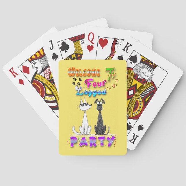 Välkommen till fyra Party Casinokort (Baksidan)