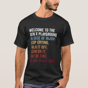 Välkommen till Gen X Playground Generation X 1980 T Shirt