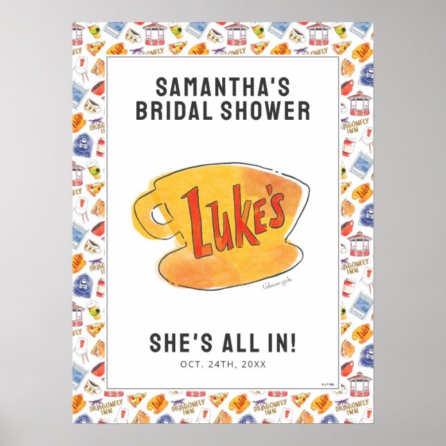 Välkommen till Gilmore Girls Bröllopsfest Poster (Framsidan)