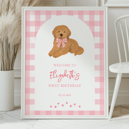 Välkommen till Golden Doodle Valpens Födelsedagsfe Poster