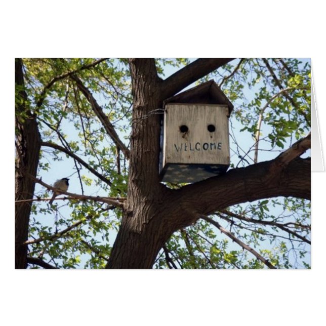 VÄLKOMMEN TILL GRANNSKAPEN=NYA GRANNAR HÄLSNINGSKORT (Framsidan Horizontal)