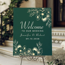 Välkommen till guld och Emerald Grönt Bröllop