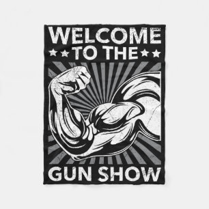 Välkommen till Gun Show Bodybuilding Gym Workout U Fleecefilt
