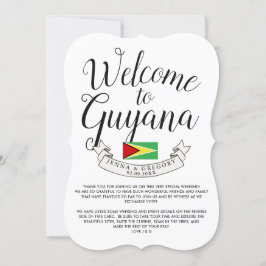 Välkommen till Guyana | Bröllopsfirande med person Inbjudningar